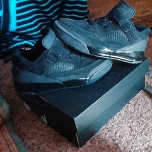 Jordan Spizike Low (PS) - Black Cat Anthracite (Size 1Y)